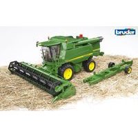 BRUDER Farmer - traktor John Deere s předním nakladačem a sklápěcím přívěsem