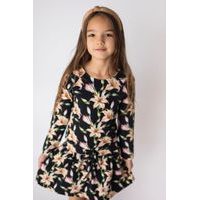 Dětské šaty Lily Grey černá lilie