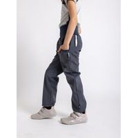 unuo softshellové kalhoty bez zateplení Antracitové + reflexní obrázek Evžen (Softshell kids trousers)