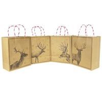 TORO TAŠKA VÁNOČNÍ PAPÍROVÁ 40x30x12CM, ASSORT_hamashop