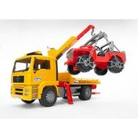 Užitkové vozy - MAN TGA odtahové vozidlo s terénním autem 1:16 - ARCH.