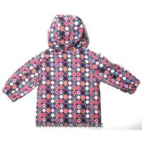 unuo Softshellová bunda s fleecem Květinky fuchsiová (Unuo softshell jacket printed)