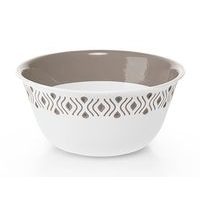 mísa d13cm TOSCA, v.6cm, bílo-béž. plast