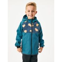 Unuo Dětská softshellová bunda s fleecem Basic, Kobaltová, Kapybary