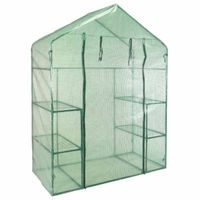 PROGARDEN Foliovník zahradní se vstupem a 4 policemi 143 x 73 x 195 cm KO-CE7000130