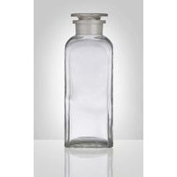 dóza-prachovnice 750ml-čtv.čirá, zabr.víko, sklo