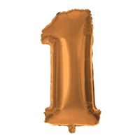TORO BALÓNEK ČÍSLICE 1, 30CM, MATNĚ BRONZOVÁ