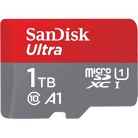 SanDisk Ultra microSDXC 1TB + SD Adapter 150 MB/s A1 Class 10 UHS-I