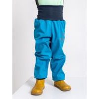 unuo Batolecí softshellové kalhoty s fleecem Tyrkysové + reflexní obrázek Evžen (Softshell toodler trousers)