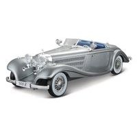Maisto Maisto - 1936 Mercedes-Benz 500 K Typ Specialroadster, metal šedá, 1:18