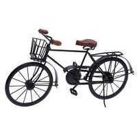 HOMESTYLING Dekorace stojící BICYKL 47 cm černá s košíkem KO-A78100010kosi