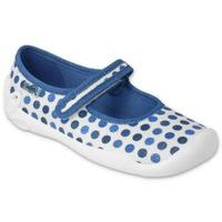 Dívčí balerínky, domácí obuv Befado 114Y495 - modré puntíky