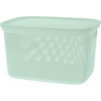 EXCELLENT HOUSEWARE Úložný koš s víkem 18 l zelená KO-027000210zele