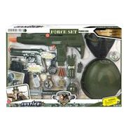 Vojenská sada s helmou