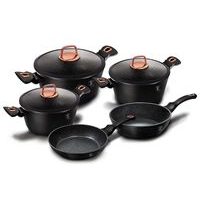 BERLINGERHAUS Sada nádobí s mramorovým povrchem 10 ks Black Rose Collection BH-8168