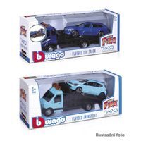 Bburago Bburago - Flatbed Transort a Tow Truck, Street Fire, 1:43, assort