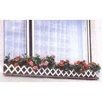 zahrádka okenní BÍLÁ 70-80cm, plast