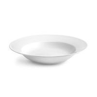 talíř d23cm hluboký, PRAKTIK, bílý porcelán