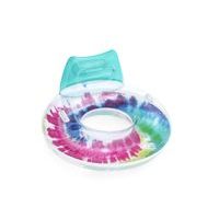Bestway Nafukovací kruh/křeslo s úchyty Tie Dye, 118x117 cm
