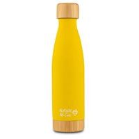 termoláhev 0,5l ŽLUTÁ, "WE CARE", NR/bambus