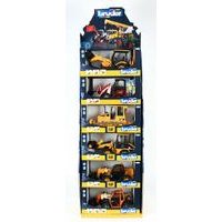 BRUDER Display - stavební auta, 6 x 2 ks