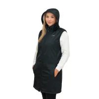 ESITO Dámská zimní softshellová vesta s beránkem Brown - hnědá