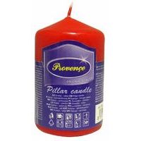 Provence Svíčka parafín válec červená, 5 x 8 cm_hamashop