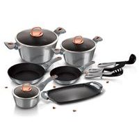 BERLINGERHAUS Sada nádobí s odnímatelnou rukojetí 9 ks Burgundy Metallic Line BH-6145