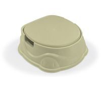 DOLU Dětská jídelní židlička s pultem, polstrováním a odnímatelným jídelním tácem, béžová, 90x70x60 cm