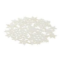 TORO PROSTÍRÁNÍ VÁNOČNÍ KULATÉ 38CM PLSTĚNÉ VANILKOVÁ_hamashop