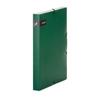 Krabice PP s gumou A4 neprůhledná zelená