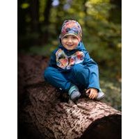 Unuo, Dětská softshellová bunda s fleecem Basic, Černá, Divočina