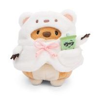 NICI NICI plyš MyMochi Pejsek Hiro 8cm v kostýmu ledního medvěda a bubble tea,set dár. bal. 8,5x6,5x10cm