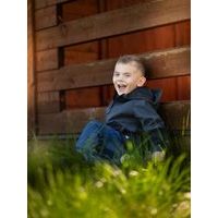 Unuo, Dětská softshellová bunda bez zateplení Street, Černá, Žíhaná Antracitová