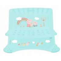 taburetka 2stup. 40x37,v.21cm, pras.PEPA, tyrkys, protiskluz., plast