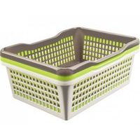 košík 37l 47,5x37,8x20,8cm, prolamovaný, 5barev, plast