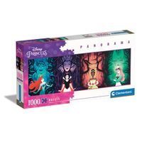 CLEMENTONI Puzzle 1000 dílků panorama - Disney princezny
