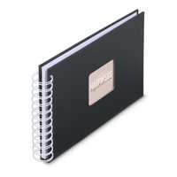 Hama album klasické spirálové FINE ART 24x17 cm, 50 stran, nová černá, černé listy