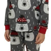 ESITO Dětské pyžamo Christmas bear šedé
