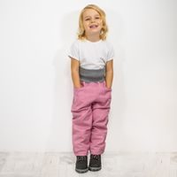 ESITO Dětské softshellové oteplovačky Antique pink - antique pink / 86