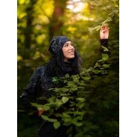 Unuo Dámský softshellový kabát s fleecem Street, Černá, Kytky