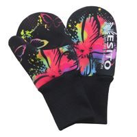 ESITO Palcové rukavice softshell Motýl - 1 - 2 roky / černá