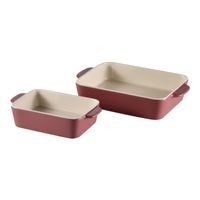 BERGNER Zapékací miska kamenina MAROON sada 2 ks červená burgundy BG-13434-RD