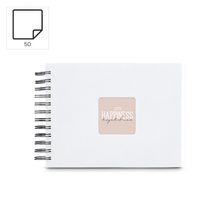 Hama album klasické spirálové FINE ART 18,5x15 cm, 30 stran, nová černá, bílé listy