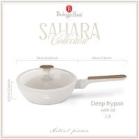 BERLINGERHAUS Pánev hluboká s titanovým povrchem a poklicí 28 cm Antracit Collection BH-8128