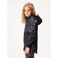 Unuo Dámský softshellový kabát s fleecem Street, Černá, Kytky