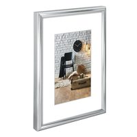 Hama rámeček plastový SEVILLA, stříbrná, 50x70 cm, průhledný plast