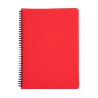 Twin wire blok A5 PP Classic červená