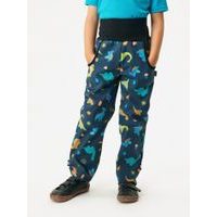 Unuo Dětské softshellové kalhoty s fleecem Basic, Dinosauři