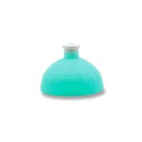 víčko, vč.těsnění ZL lahve+zátka, tyrkys/bílá, plast